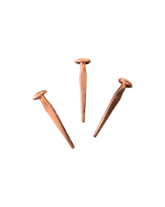 1-1/2" Square Cut Boat Nail, Copper Plated, 3-Pack