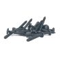 Black 1-1/4" x 8 Pyramid Head Wood Screw, Box 100