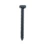 Black 1-1/2" x 8 Pyramid Head Wood Screw, Box 1000