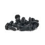 Black 1/2" x 8 Pyramid Head Wood Screw, Box 100